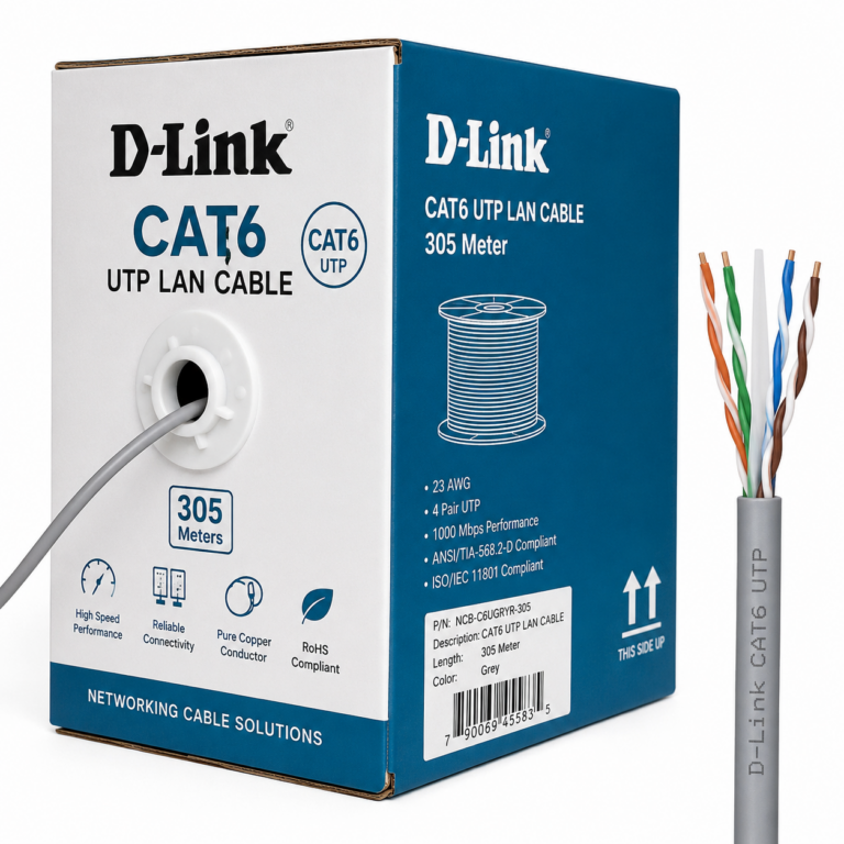 D-Link CAT6 UTP LAN Cable – 305 Meter Roll