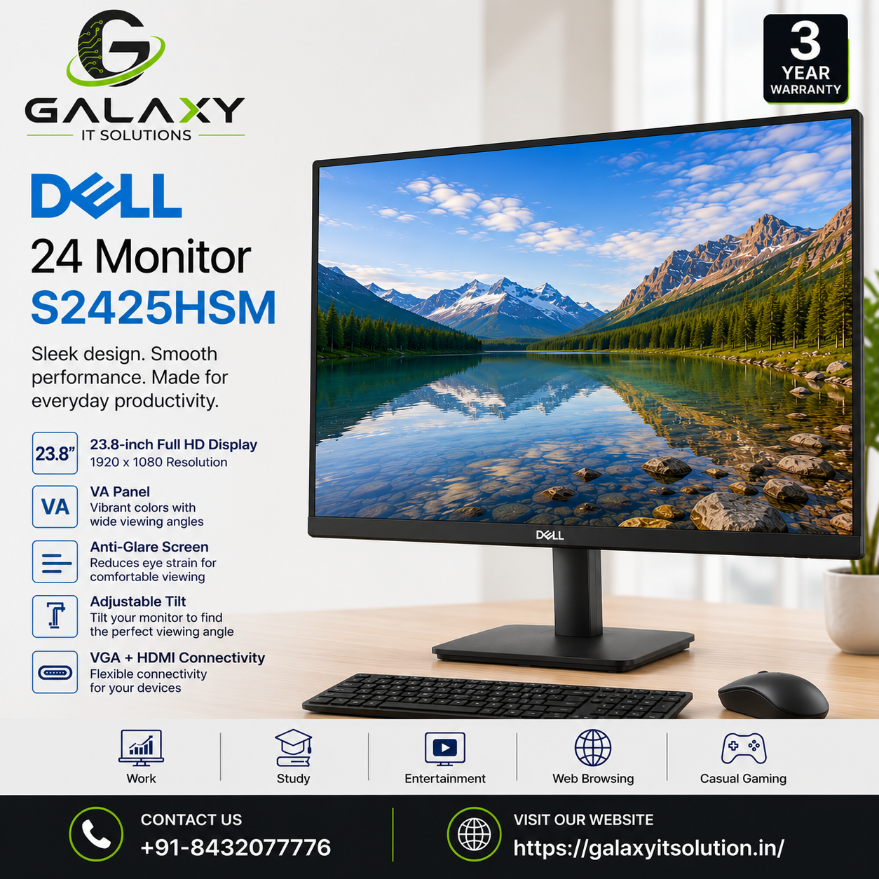 Dell 24 Monitor S2425HSM