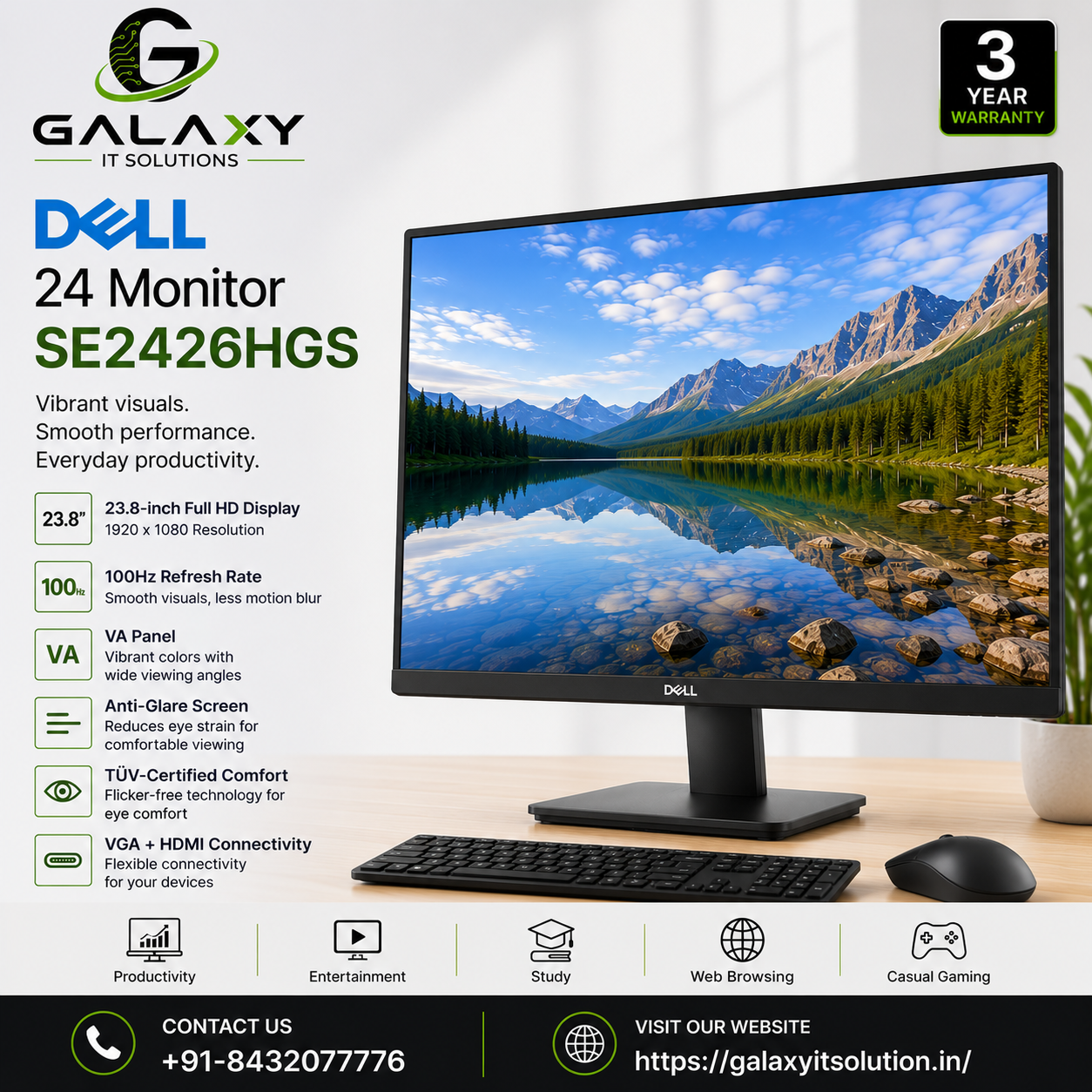 Dell 24 Monitor SE2426HGS