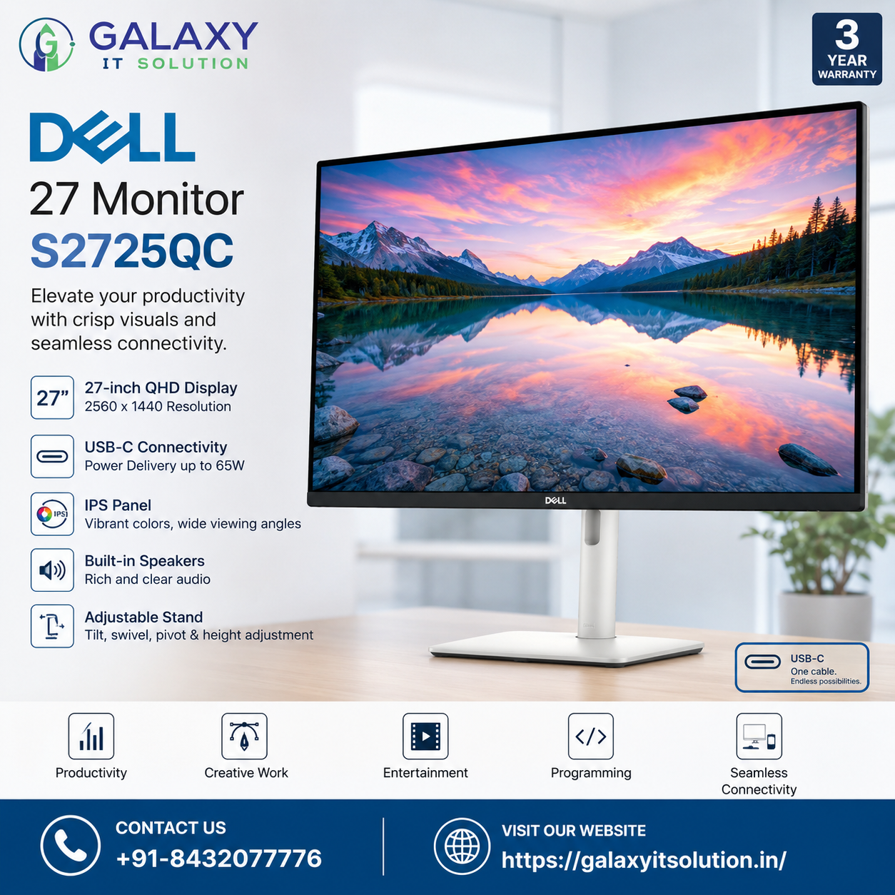 Dell 27 Monitor S2725QC