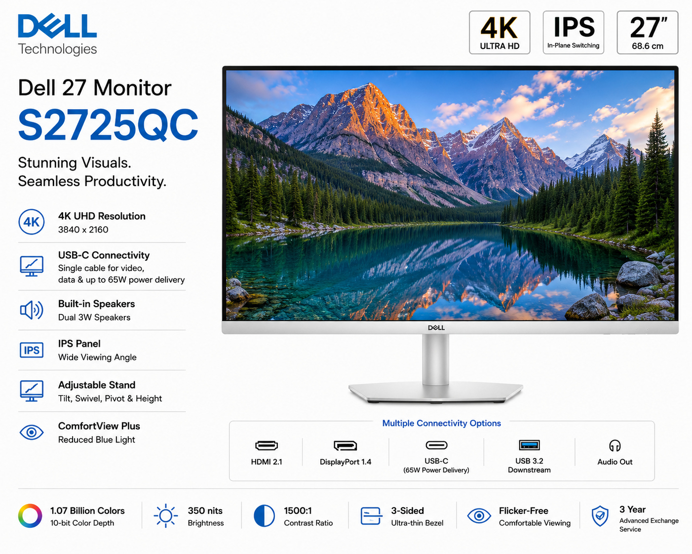 Dell 27 Monitor S2725QC