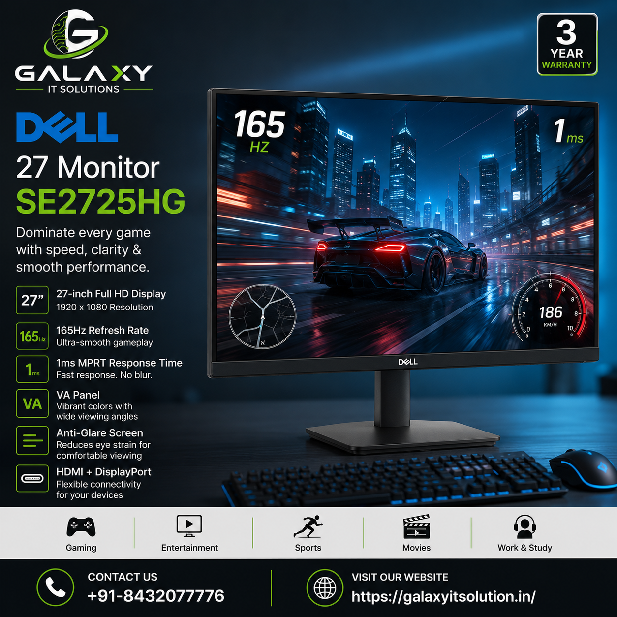 Dell 27 Monitor SE2725HG