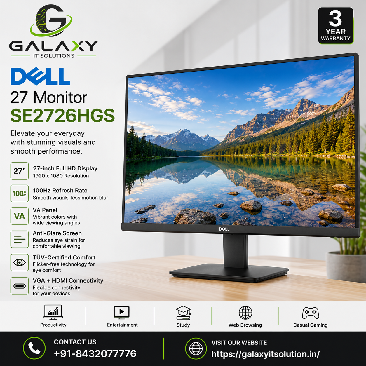 Dell 27 Monitor SE2726HGS