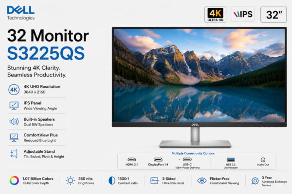 Dell 32 Monitor S3225QS