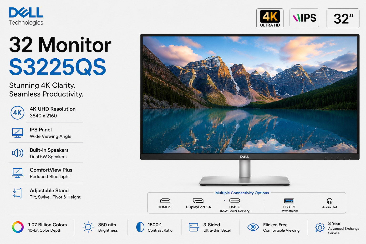 Dell 32 Monitor S3225QS