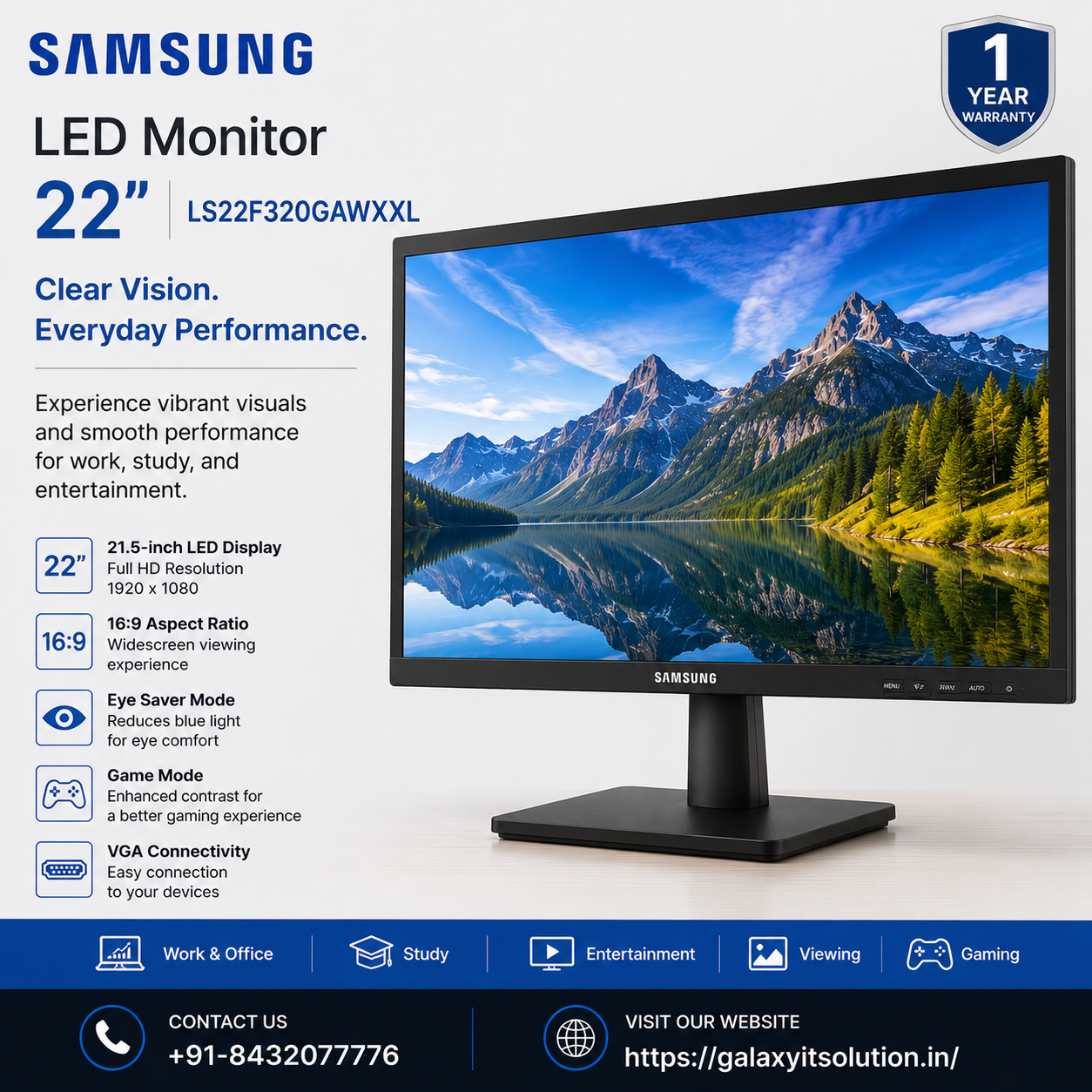 SAMSUNG LED 22 LS22F320GAWXXL